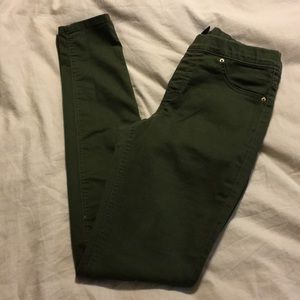 NWOT H&M Hunter green jeggings